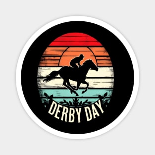 Cute Horse 150th Derby Day 2024 Horse racing Fascinator Magnet